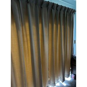 Double Pinch Pleat  Curtain Panel with semi-Blackout  16FTx83" (2) 8ft panels